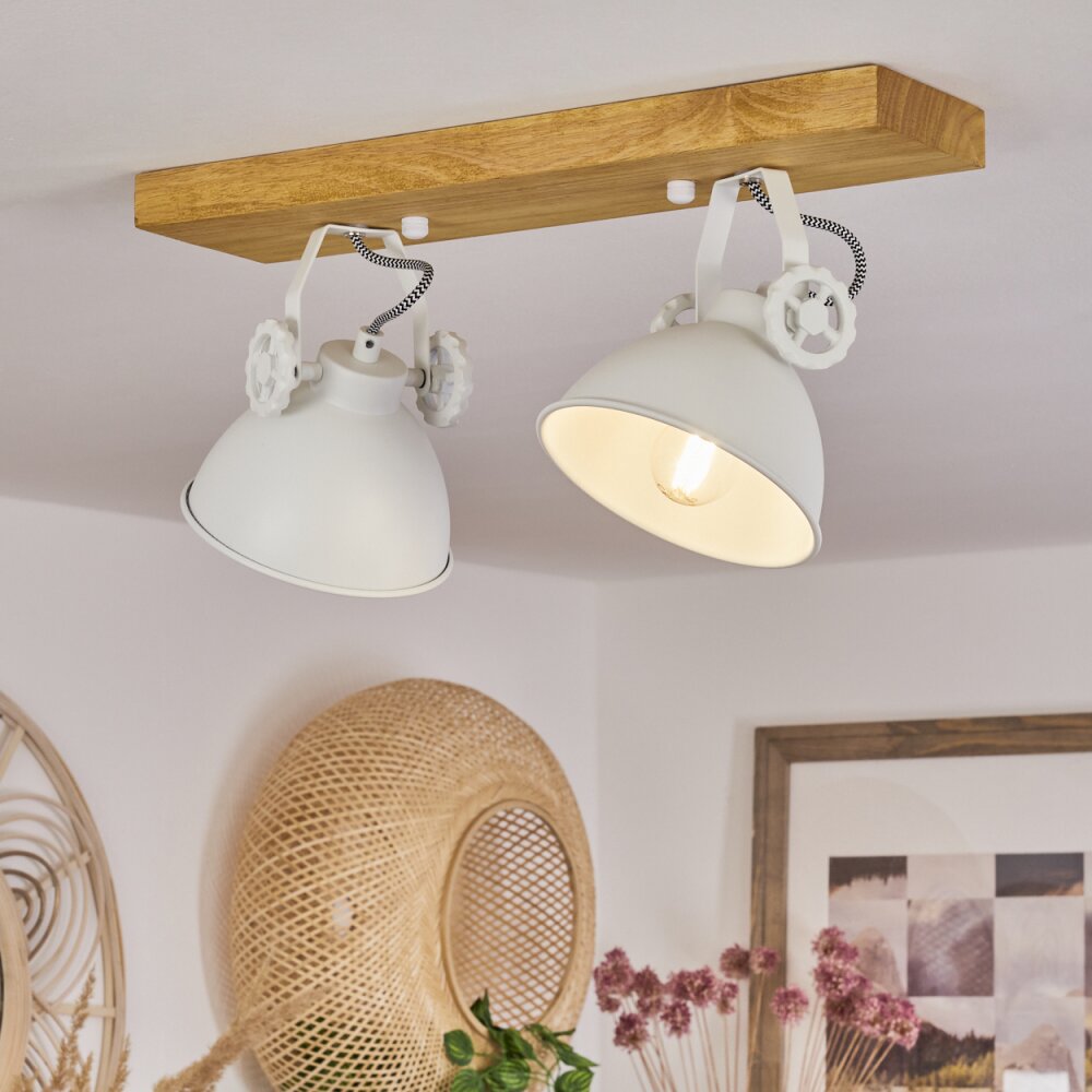 Svanfolk Deckenleuchte Naturfarben, Weiß, 2-flammig main product photo