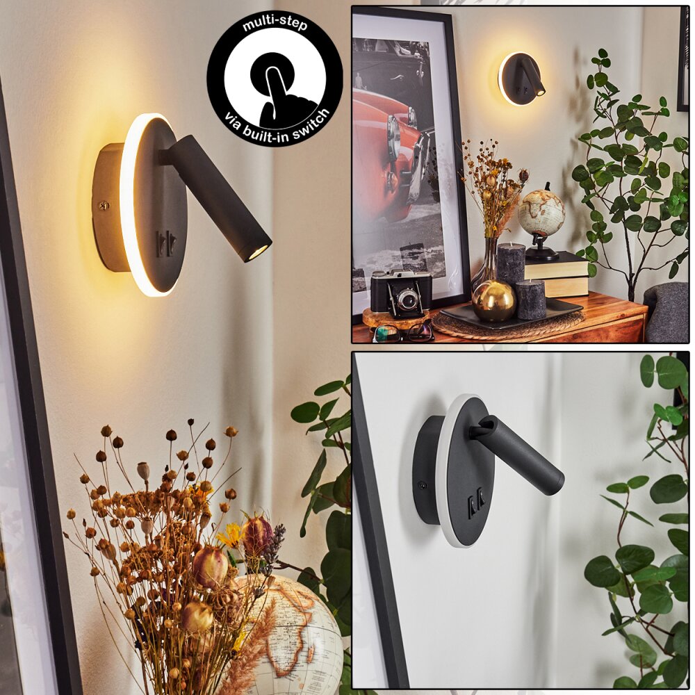 Orchaise Wandleuchte LED Schwarz, Weiß, 2-flammig main product photo