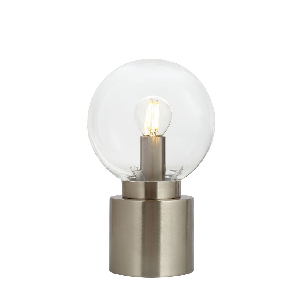 Globo MARKA Tischleuchte Nickel-Matt, 1-flammig main product photo