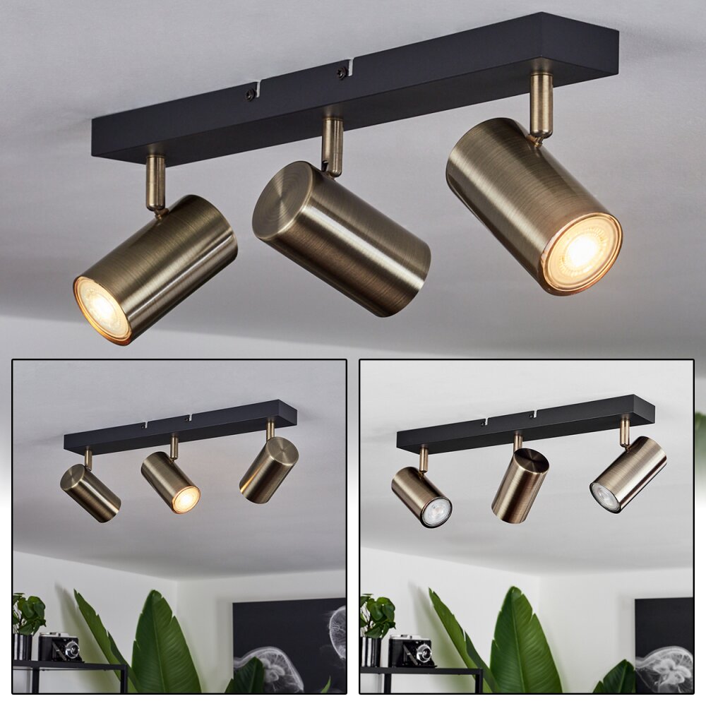 Javel Deckenleuchte Schwarz, 3-flammig main product photo