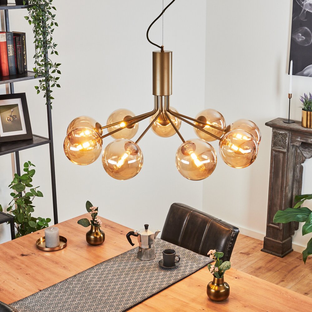 Remaisnil Hängeleuchte Messing, 9-flammig main product photo