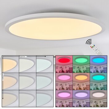 Montalba Deckenpanel LED Weiß, 1-flammig, Fernbedienung, Farbwechsler