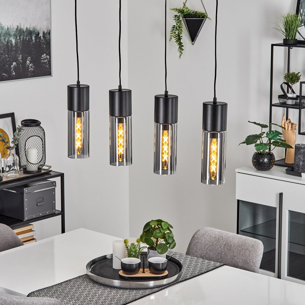 Dulcita Pendelleuchte Schwarz, 4-flammig main product photo