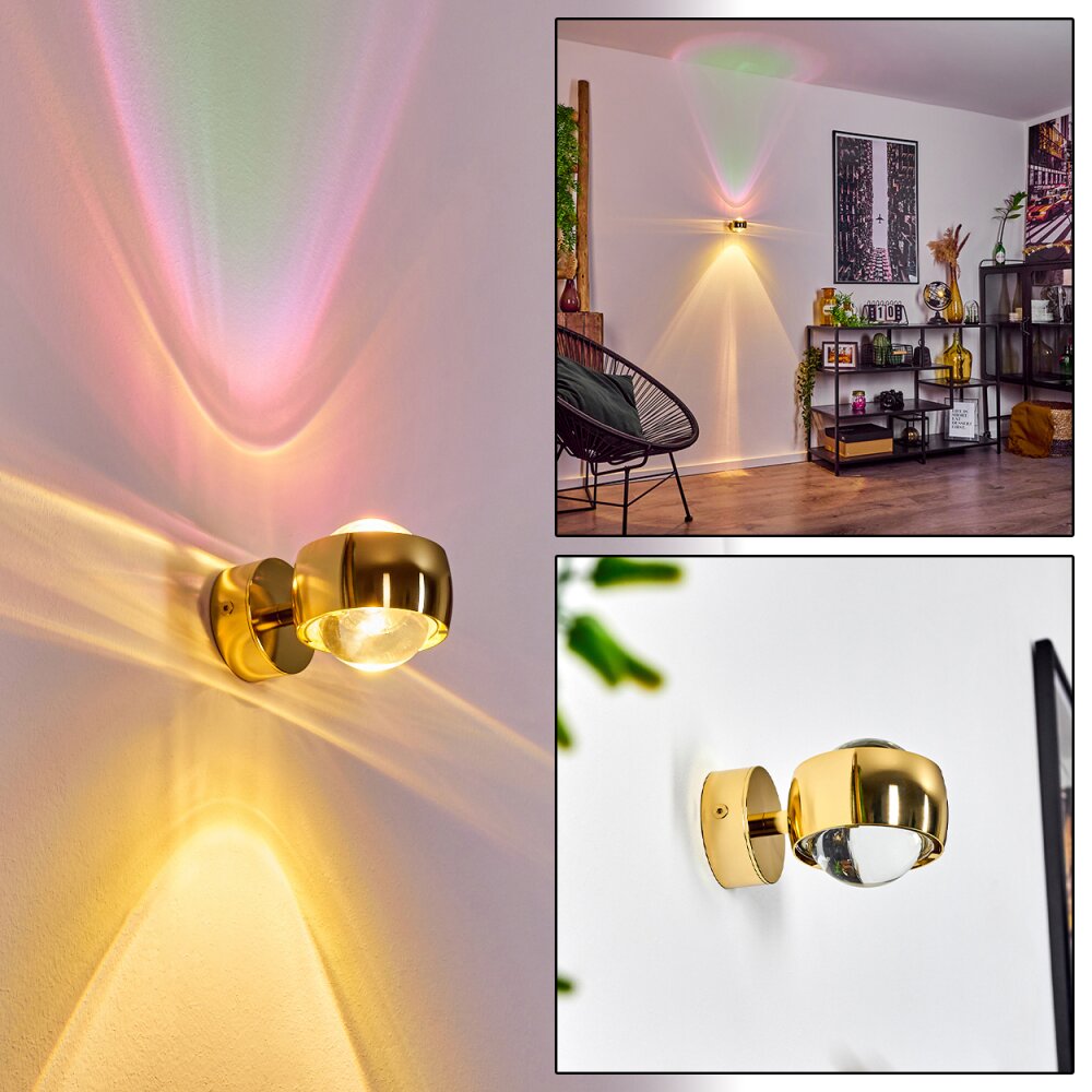 Sapri Wandleuchte Gold, 1-flammig main product photo