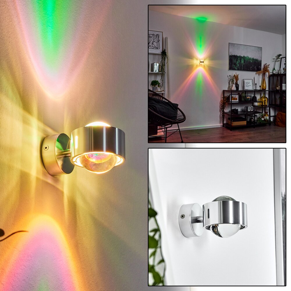 Sapri Wandleuchte Silber, 1-flammig main product photo