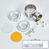Sapri Wandleuchte Nickel-Matt, 1-flammig