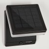 Lonquimai Solar-Wandleuchte LED Schwarz, 1-flammig, Bewegungsmelder