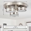 Huallilemu Deckenleuchte LED Nickel-Matt, 3-flammig