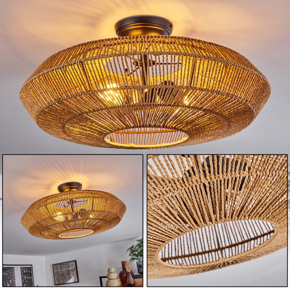 Cassano Deckenleuchte Naturfarben, 2-flammig main product photo