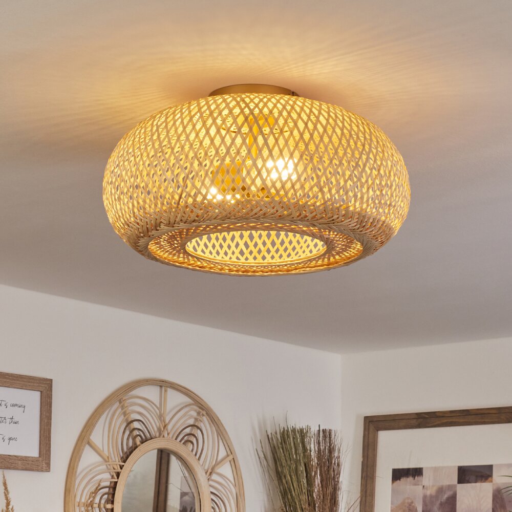 Bauro Deckenleuchte Naturfarben, 2-flammig main product photo