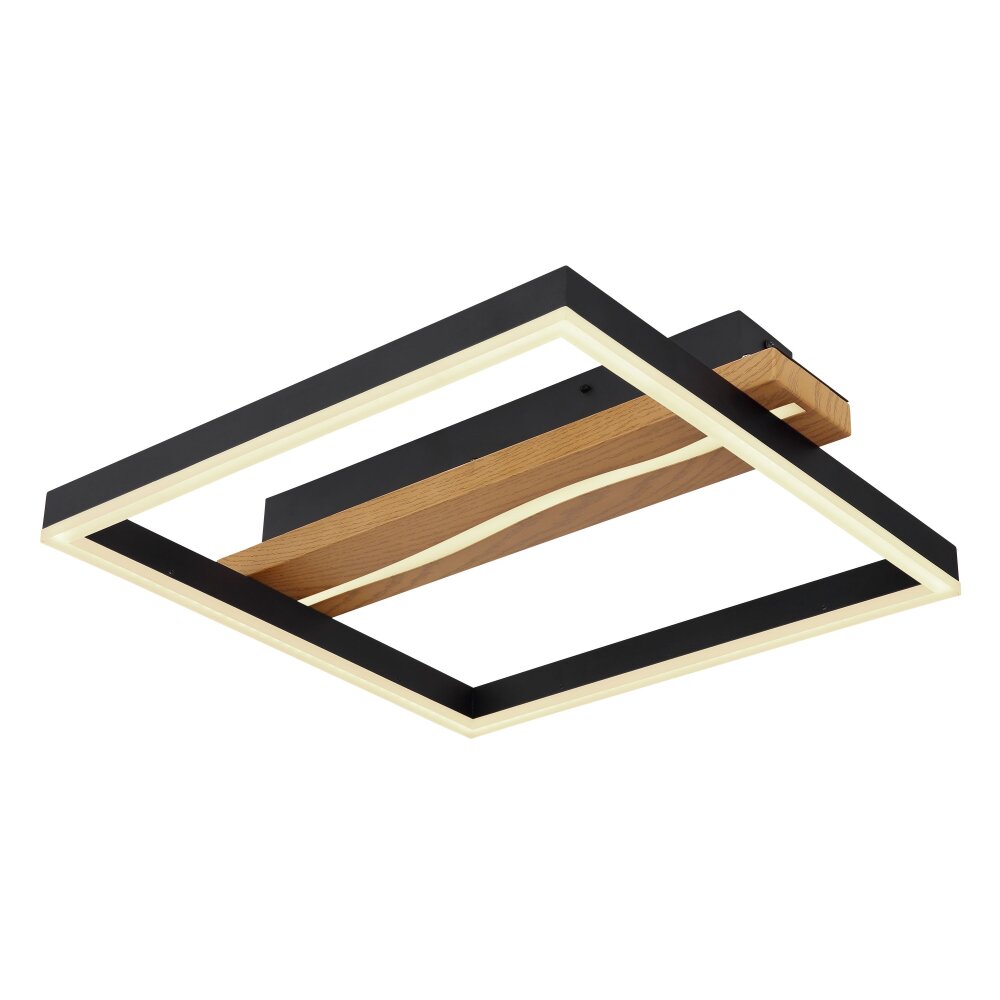 Globo SAHRA Deckenleuchte LED Schwarz, 1-flammig, Fernbedienung main product photo