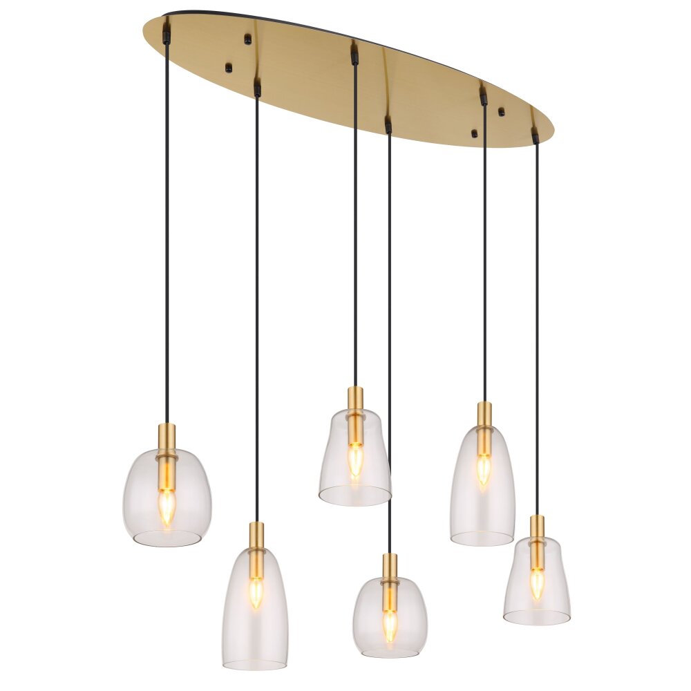 Globo GARRI Hängeleuchte Messing, 6-flammig main product photo