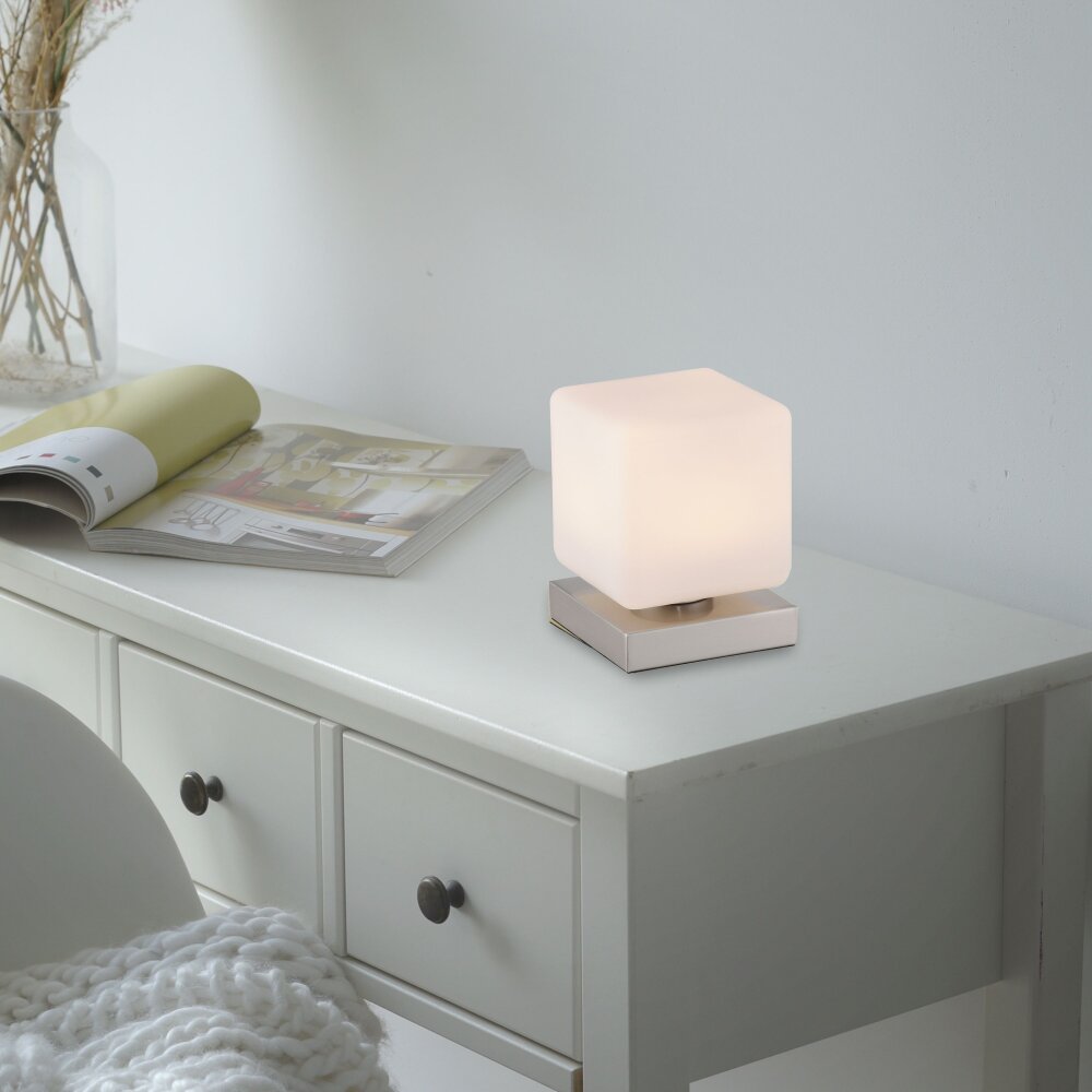 Paul Neuhaus DADOA Tischleuchte LED Stahl gebürstet, 1-flammig main product photo