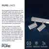 Paul Neuhaus PURE-LINES Deckenleuchte LED Aluminium, 1-flammig, Fernbedienung