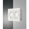 Fabas Luce Bali Wandleuchte LED Silber, 2-flammig