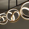 Paul Neuhaus LOOP Deckenleuchte LED Messing, Schwarz, 3-flammig, Fernbedienung