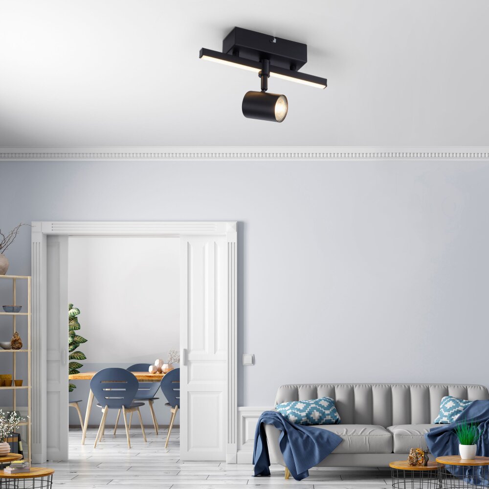 Paul Neuhaus BARIK Wandleuchte LED Schwarz, 1-flammig main product photo