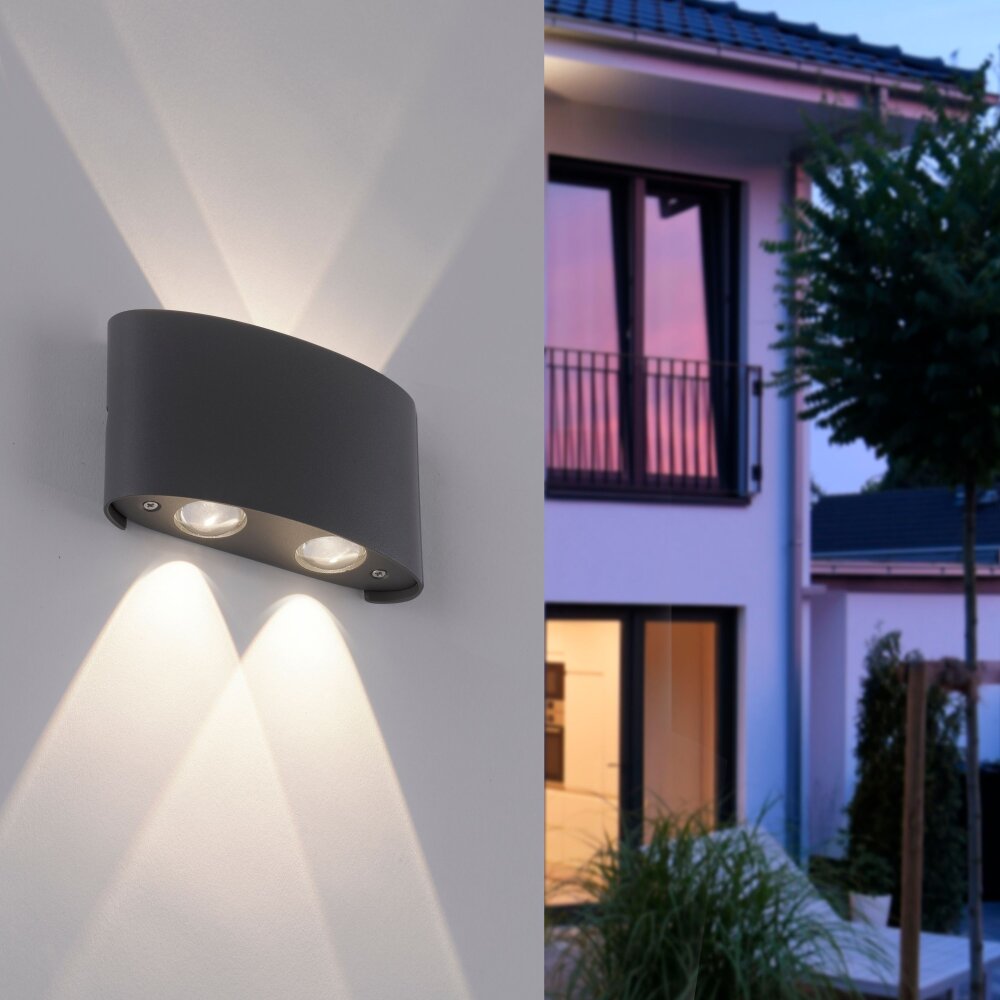 Paul Neuhaus CARLO Wandleuchte LED Anthrazit, 4-flammig main product photo