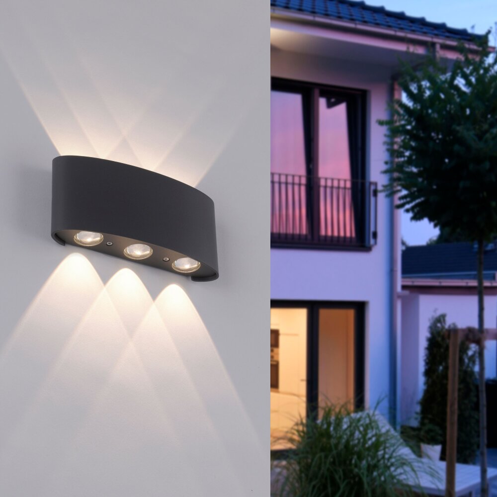 Paul Neuhaus CARLO Wandleuchte LED Anthrazit, 6-flammig main product photo