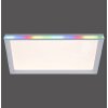 Leuchten Direkt GALACTICA Deckenleuchte LED Weiß, 2-flammig, Fernbedienung, Farbwechsler
