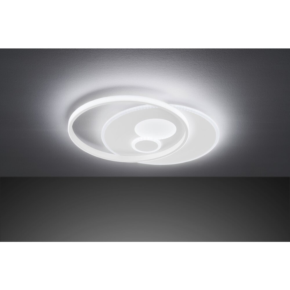 Wofi Leuchten AKON Deckenleuchte LED Weiß, 3-flammig, Fernbedienung main product photo