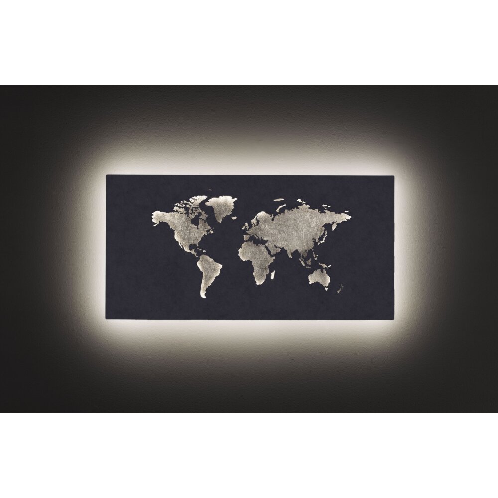 Wofi Leuchten LINDA Wandleuchte LED Grau, Silber, 1-flammig main product photo
