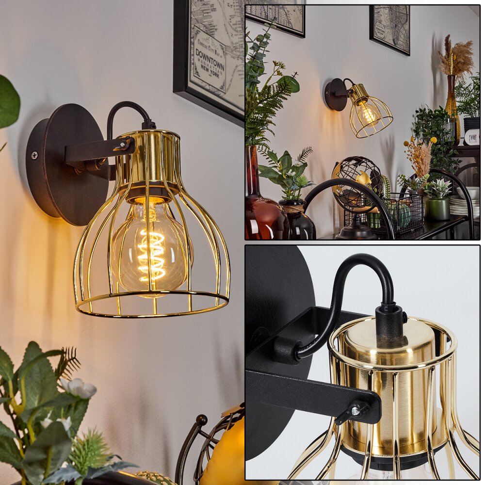 Bitterroot Wandleuchte Schwarz, 1-flammig main product photo