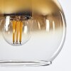 Koyoto Hängeleuchte Glas 15 cm Gold, Klar, 5-flammig