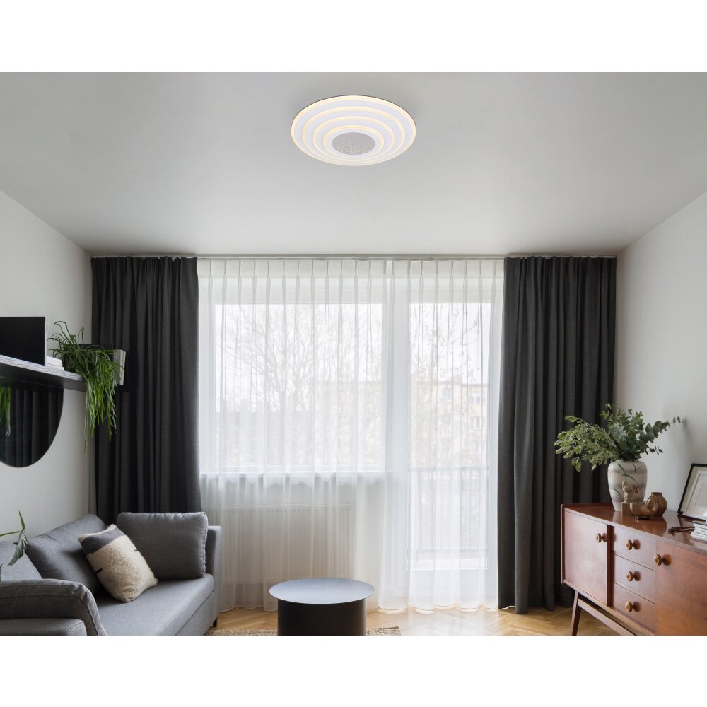 Globo JOCELYN Deckenleuchte LED Weiß, 1-flammig, Fernbedienung main product photo