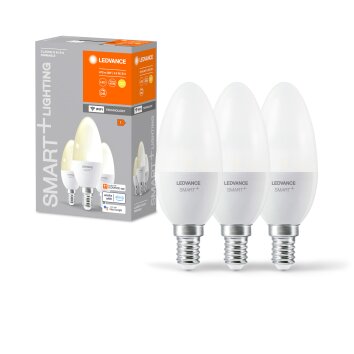 LEDVANCE SMART+ WiFi 3er Set LED E14 4,9 Watt 2700 Kelvin 470 Lumen