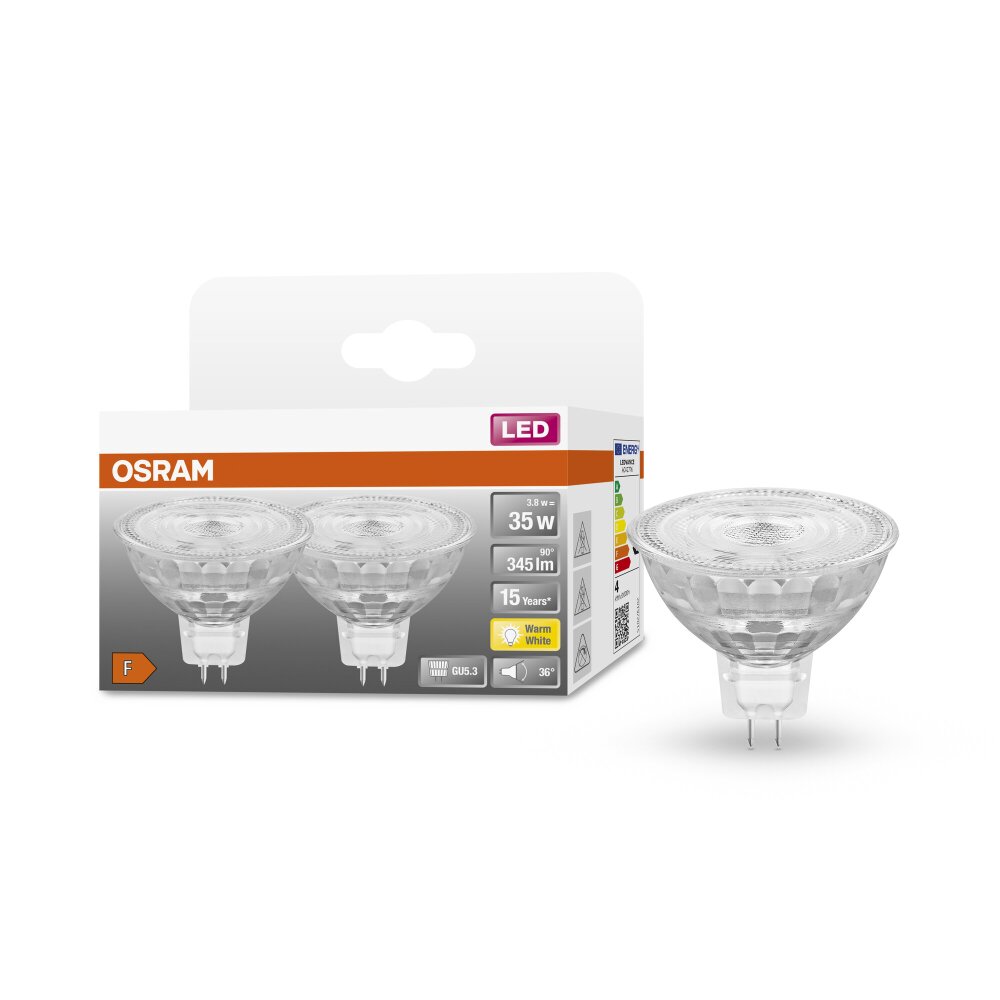 OSRAM LED STAR 2er Set LED GU5.3 3,8 Watt 2700 Kelvin 345 Lumen main product photo