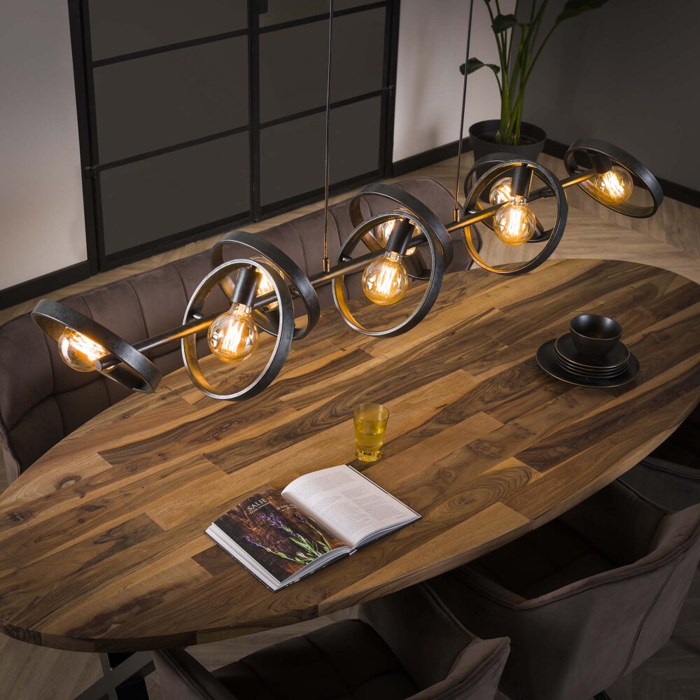 Hover Pendelleuchte Anthrazit, 8-flammig main product photo
