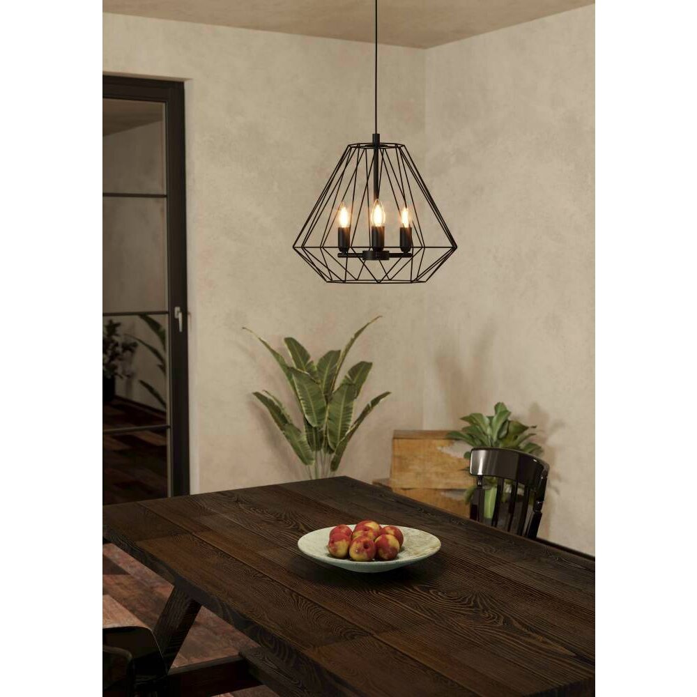 Eglo TARLE Hängeleuchte Schwarz, 3-flammig main product photo