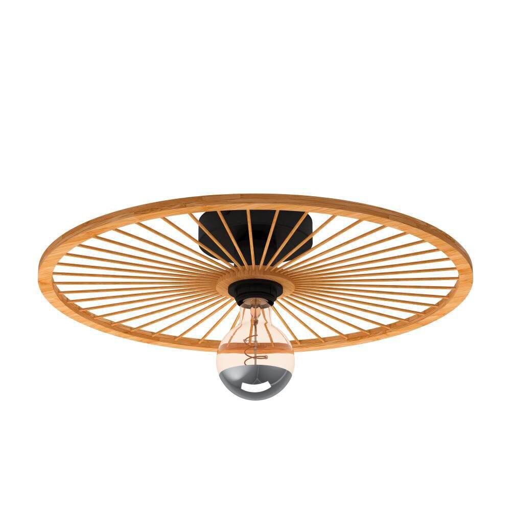 Eglo LEOMINSTER Deckenleuchte Schwarz, 1-flammig main product photo