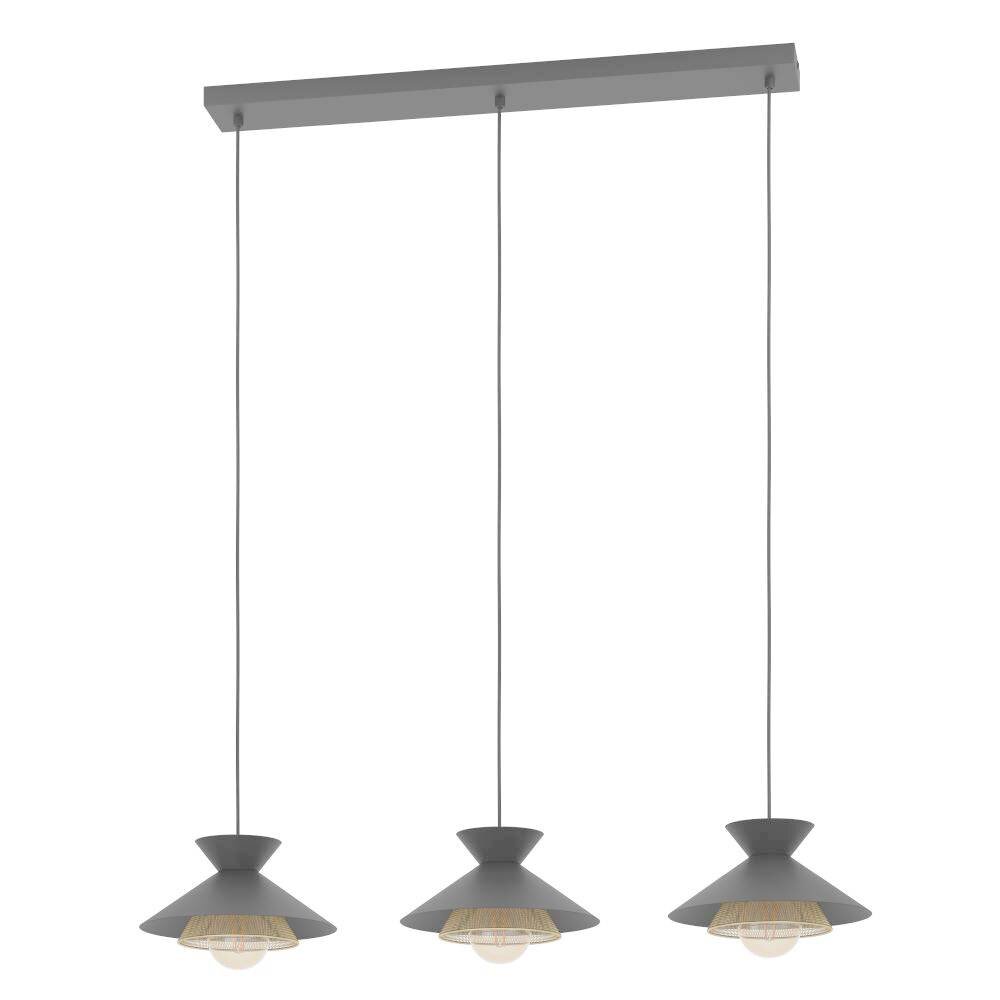 Eglo GRIZEDALE Hängeleuchte Messing, Schwarz, 3-flammig main product photo