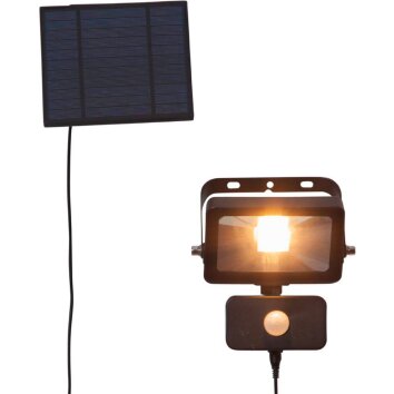 Eglo VILLAGRAPPA Solar-Gartenstrahler LED Schwarz, 1-flammig, Bewegungsmelder