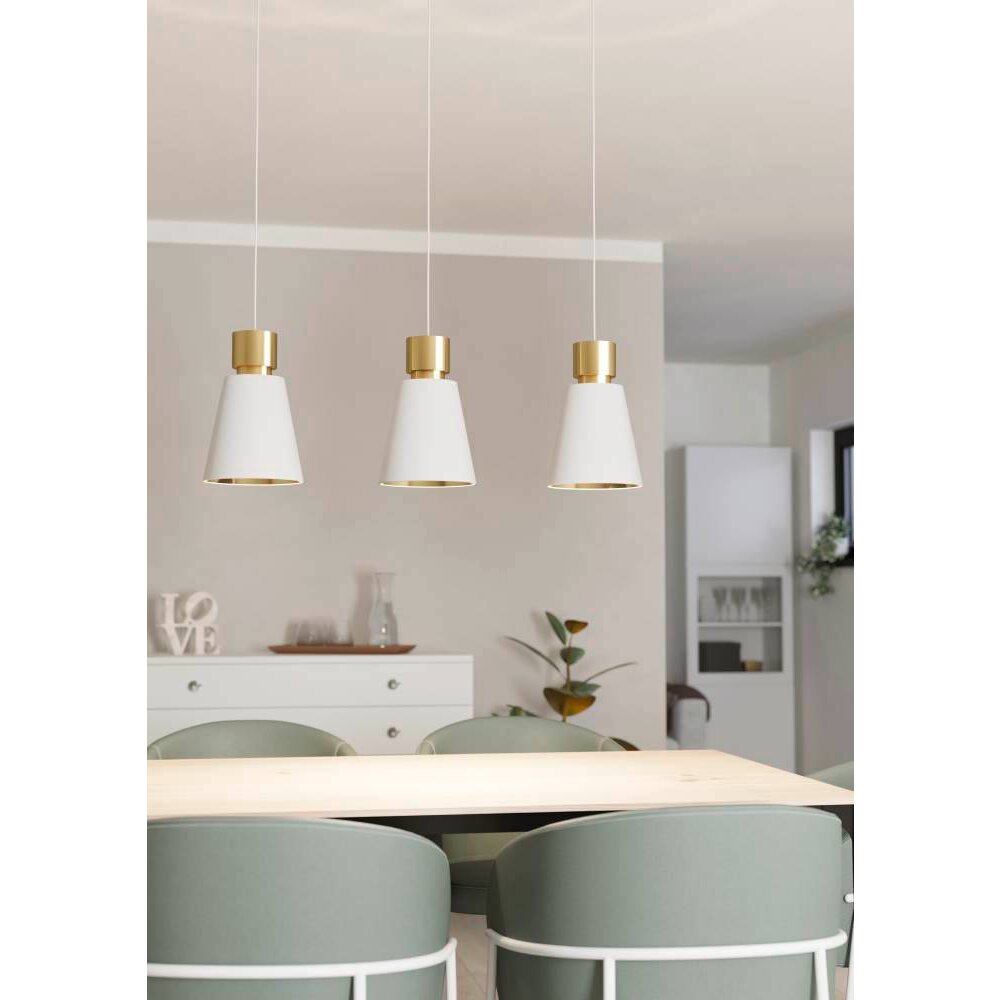 Eglo AGLIENTINA Hängeleuchte Messing, 3-flammig main product photo
