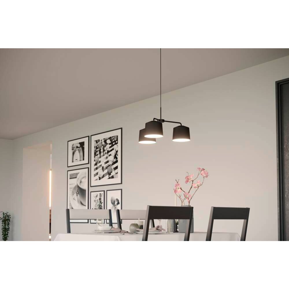Eglo CAGUANES Hängeleuchte Schwarz, Weiß, 3-flammig main product photo