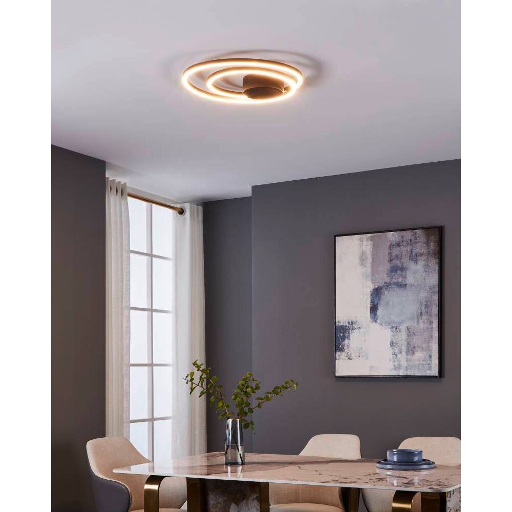 Eglo RUOTALE Deckenleuchte LED Schwarz, 1-flammig main product photo