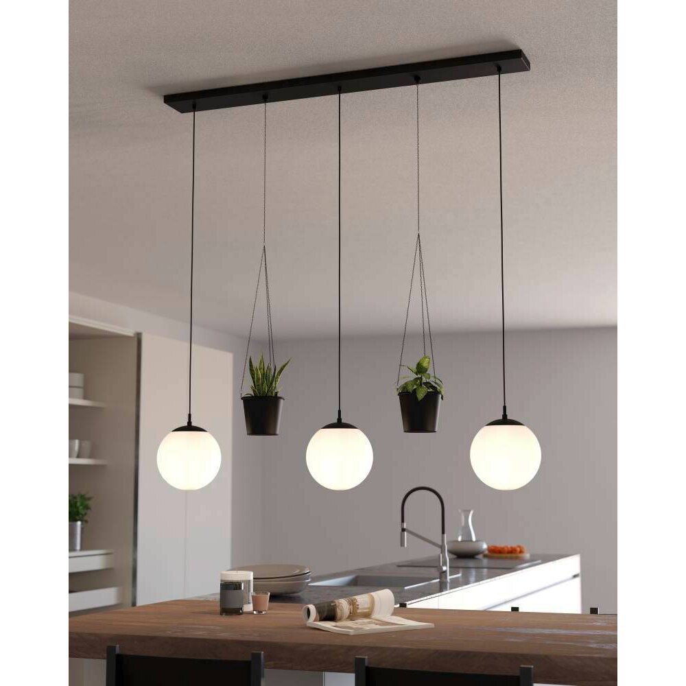Eglo RONDO Hängeleuchte Schwarz, 3-flammig main product photo