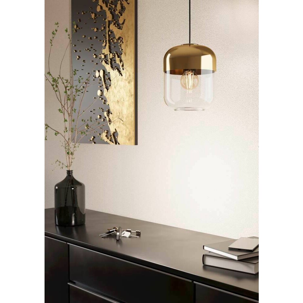 Eglo MARYVILLA Hängeleuchte Brüniert, Schwarz, 1-flammig main product photo