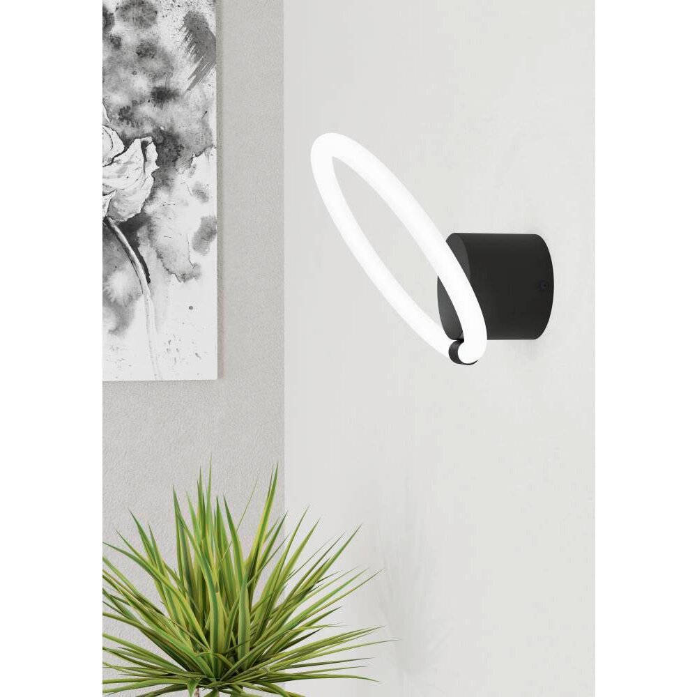 Eglo CARANACOA Wandleuchte LED Schwarz, 1-flammig main product photo