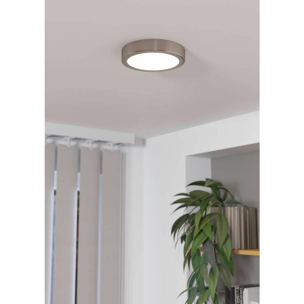 Eglo FUEVA Deckenleuchte LED Nickel-Matt, 1-flammig main product photo