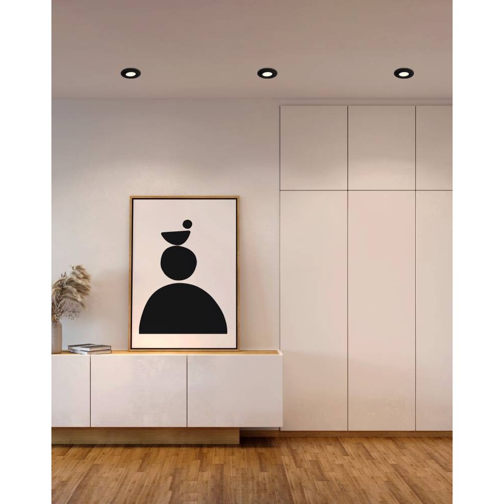 Eglo PINEDA Einbauleuchte LED Schwarz, 1-flammig main product photo