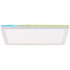 Brilliant Saltery Deckenpanel LED Weiß, 1-flammig, Fernbedienung, Farbwechsler