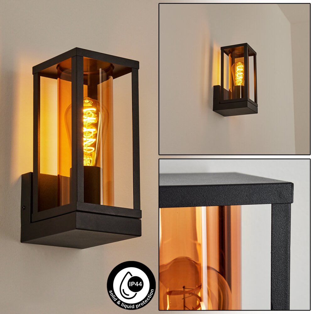 Palanga Außenwandleuchte Schwarz, 1-flammig main product photo