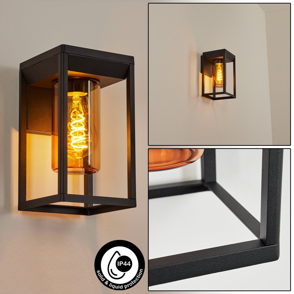 Palanga Außenwandleuchte Schwarz, 1-flammig main product photo