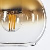 Koyoto Hängeleuchte Glas 15 cm Gold, Klar, 4-flammig