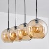Koyoto Hängeleuchte Glas 30 cm Bernsteinfarben, 4-flammig