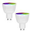Candal GU10 LED RGB 6,5 Watt 2200-6500 Kelvin 345 Lumen 2er Set mit Fernbedienung